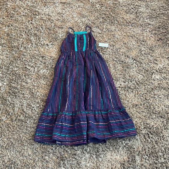 Cat & Jack Other - Cat & Jack Halter Neck Tiered Midi Dress